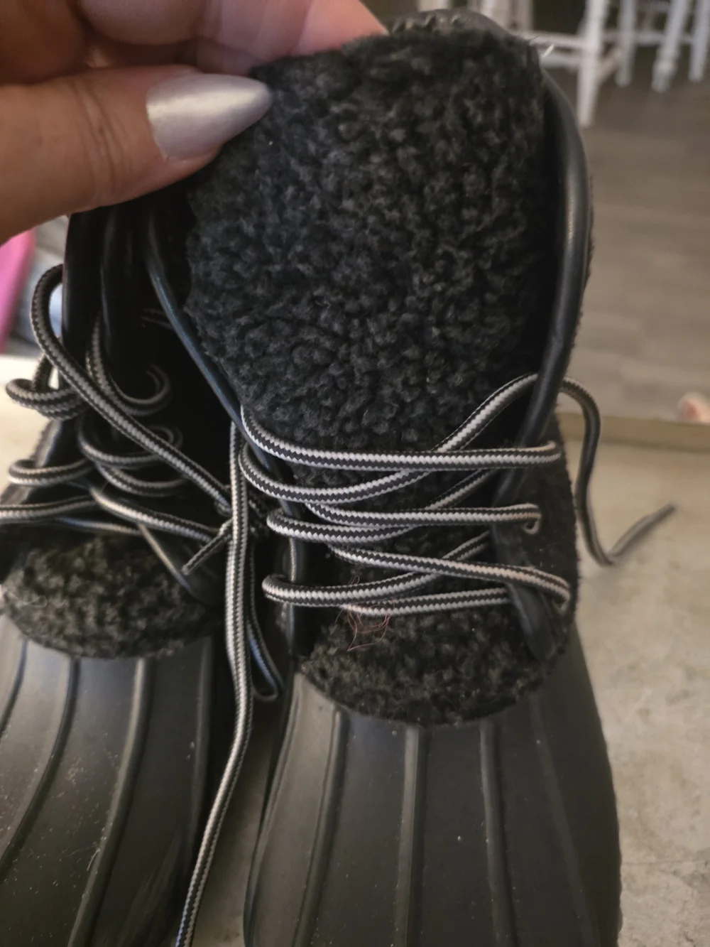 Women's Black Outdoor Duck Boots